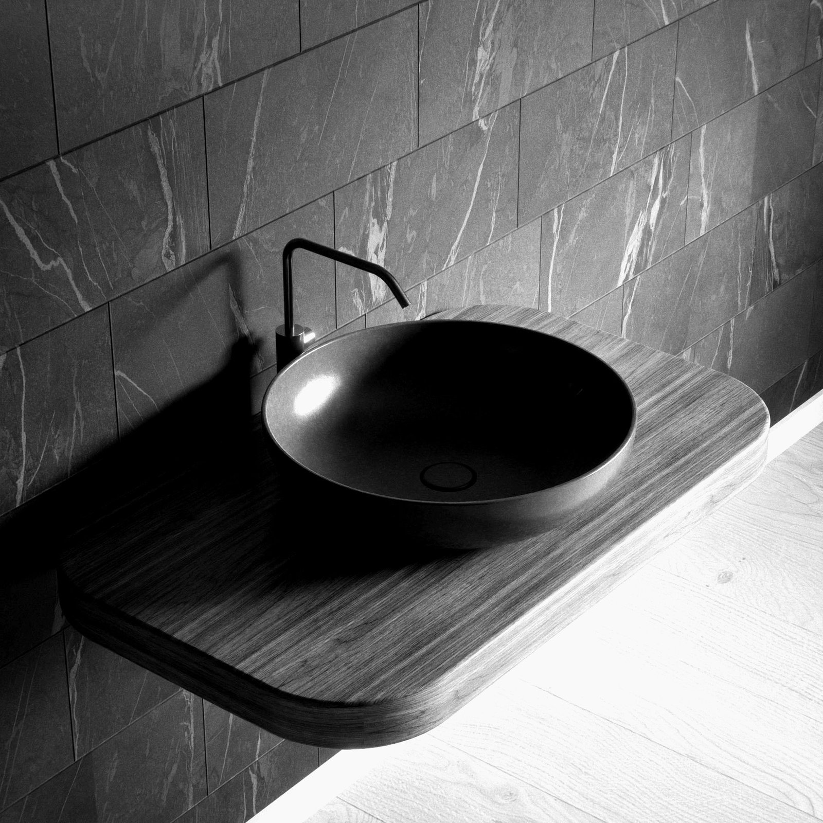 Detail van een gerenoveerde badkamer door BTB Technics