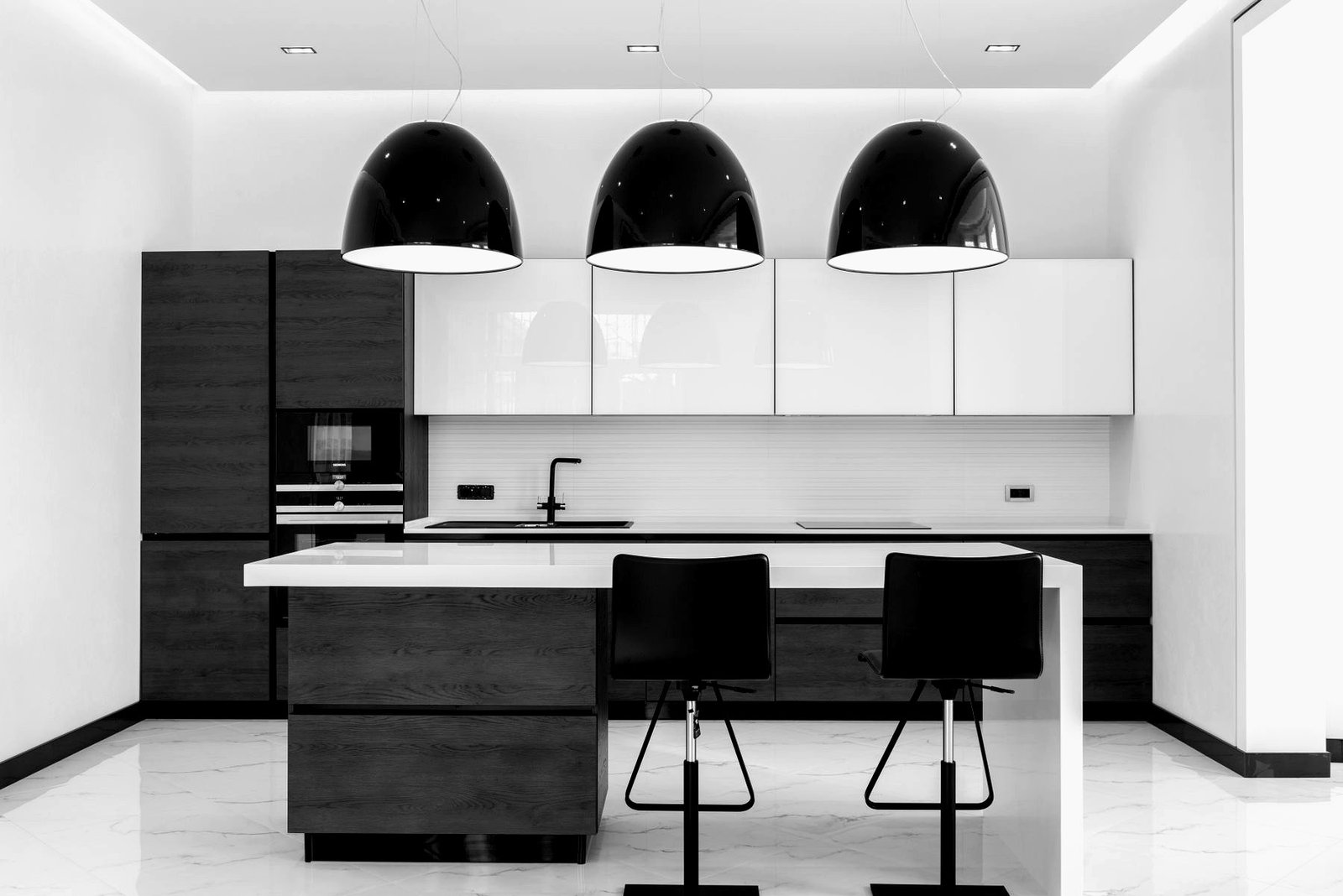 Afgewerkte keuken na renovatie door BTB Technics